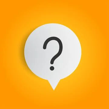 Question mark vector isolated icons. Help sign speech bubble. Chat question icon Stock Illustration