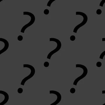 Question mark web icon. flat design. Seamless gray pattern. イラスト素材