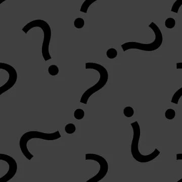 Question mark web icon. flat design. Seamless gray pattern. イラスト素材