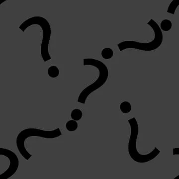 Question mark web icon. flat design. Seamless gray pattern. Stock Illustration