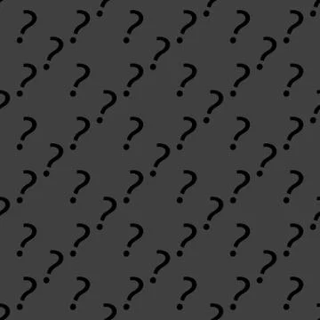 Question mark web icon. flat design. Seamless gray pattern. Stock Illustration