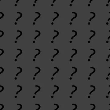Question mark web icon. flat design. Seamless gray pattern. Stock Illustration