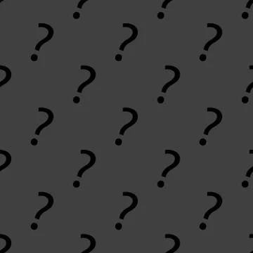 Question mark web icon. flat design. Seamless gray pattern. Stock Illustration