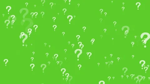 Question mark whirl large size effect particle element on the green screen .. Video stock 248198327