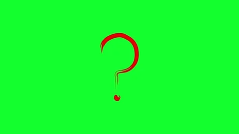 Question mark zooming animation with a transparent background Video stock 312354637