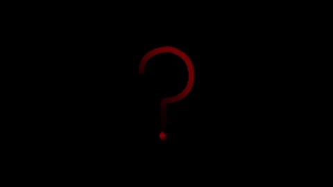 Question mark zooming animation with a transparent background Stock Footage 312354639