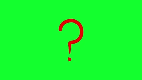 Question mark zooming animation with a transparent background Stock Footage 312354677