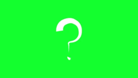 Question mark zooming animation with a transparent background Stock Footage 312354680