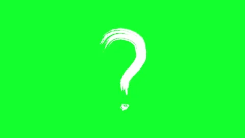 Question mark zooming animation with a transparent background Stock Footage 312354796
