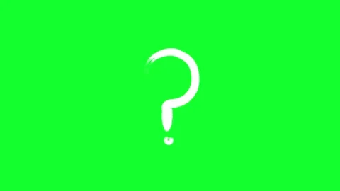Question mark zooming animation with a transparent background Stock Footage 312354806