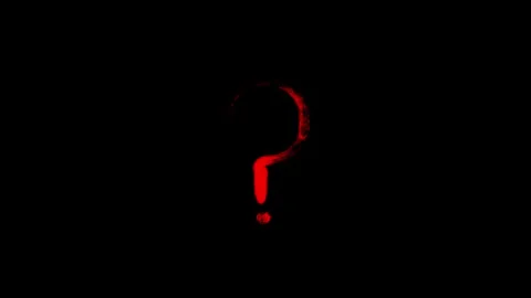 Question mark zooming animation with a transparent background Stock Footage 312354812