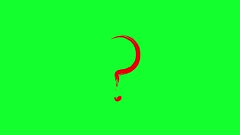 Question mark zooming animation with a transparent background Stock Footage 312354848
