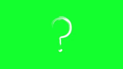 Question mark zooming animation with a transparent background Stock Footage 312354851