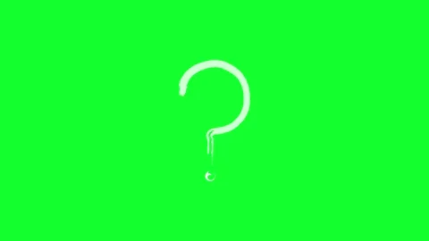 Question mark zooming animation with a transparent background Stock Footage 312354855