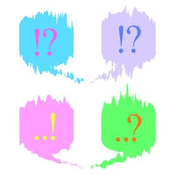 Question marks 01 Ilustração Stock