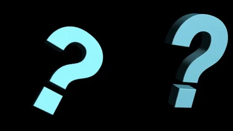Question Marks 3D Rendering Loop Stock Footage 295499960
