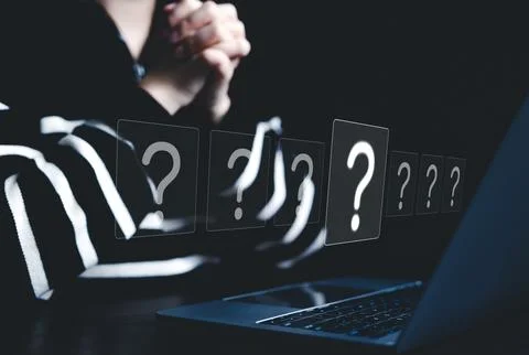 Question Marks and Problem Solving Concept. Stock Photos