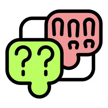 Question marks and suspension points suggesting thinking and doubting イラスト素材