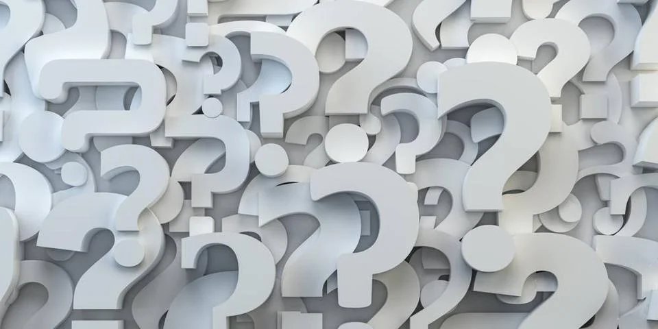 Question marks backround. FAQ, decision and confusion concept. Question ma... Stock Photos