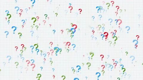 Question marks in chalk on a blackboard. Ask for help. FAQ concept. Asking Stock Footage 147130908