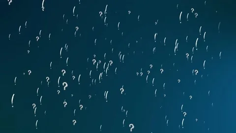 Question marks in chalk on a blackboard. Ask for help. FAQ concept. Asking Stock Footage 164104916