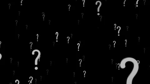 Question marks with dark background Stock Footage 258023529