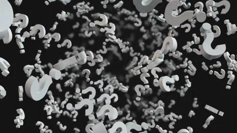 Question Marks Dark Background Looped Video stock 348530736