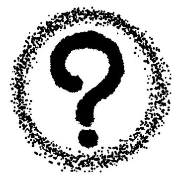 Question marks doodle hand drawn Stock Illustration