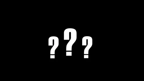 Question Marks Evolving In Darkness With Subtle Zoom And Fade For Concept D.. Stock Footage 342248983