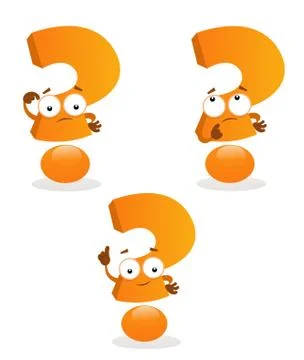 Question Marks Ilustração Stock