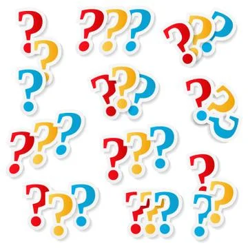 Question Marks Stock-Illustration