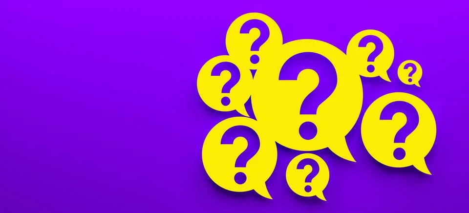 Question marks Stock Illustration