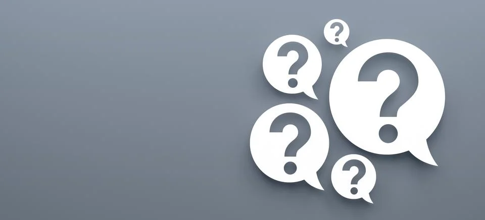 Question marks Stock Illustration