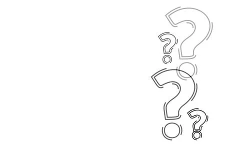 Question marks Stock Illustration