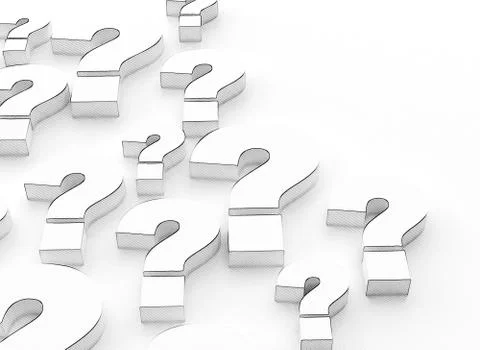 Question marks illustration Stock Illustration