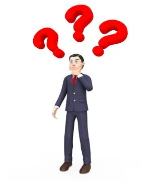 Question Marks Indicates Think About It And Answer Stock Illustration