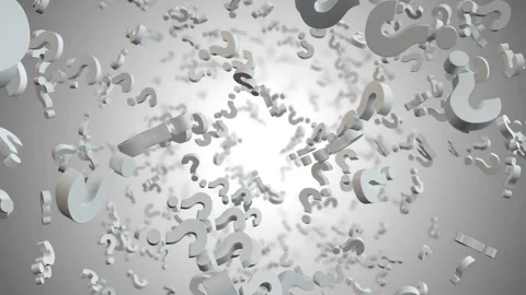Question Marks Light Background Looped Stock Footage 348530775
