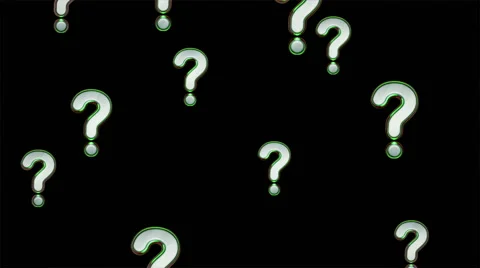 Question marks. Looping. Video stock 61546050