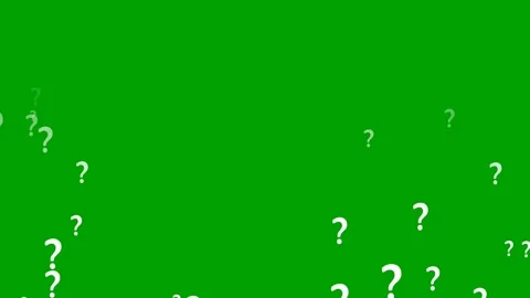 Question Marks Motion Animation  Green Screen BackgroundVideo Footage Stock Footage 322956364