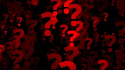 Question marks problems concept query Video stock 121313475