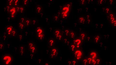 Question Marks Red Color Stock Footage 291960540