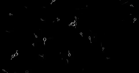 Question marks rising raising multiple doubts Stock Footage 282431423