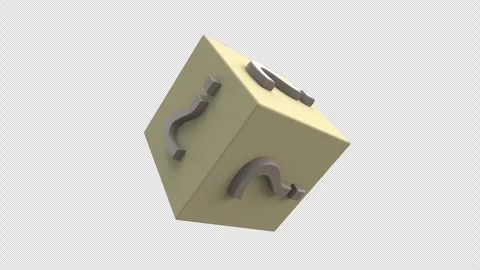 Question Marks Rotating Concept icon concept 3d animation with alpha channel Stock Footage 303045369
