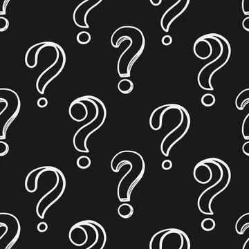 Question Marks Seamless Pattern Background FAQ Illustrazione stock