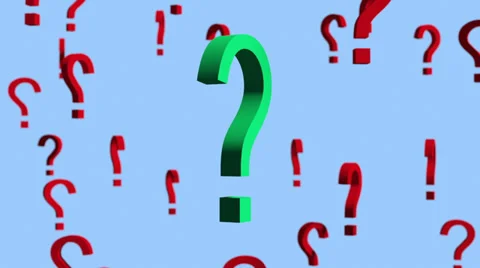 Question marks sky Stock Footage 30246109