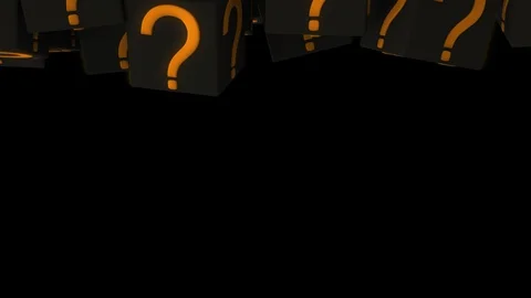 Question Marks Transition Stock Footage 100536743