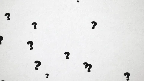 Question Marks On White Paper Texture Stock Footage 113006318
