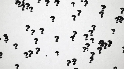 Question Marks On White Paper Texture Stock Footage 113008035