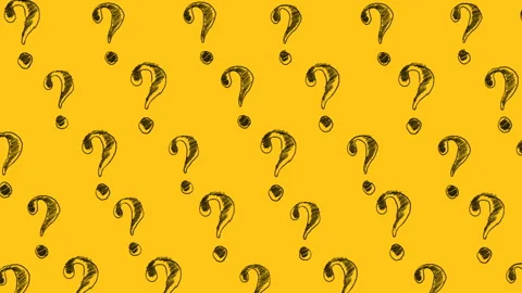 Question marks on yellow Stock Footage 202033998