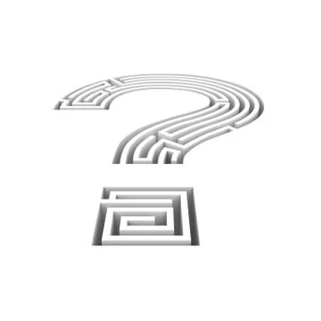 Question maze hole 스톡 일러스트